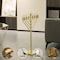 Vintiquewise Large Antique Gold Nine Branch Electric Chabad Style Hanukkah Menorah with Flame Shaped LED Bulbs QI004626 - alternate 3